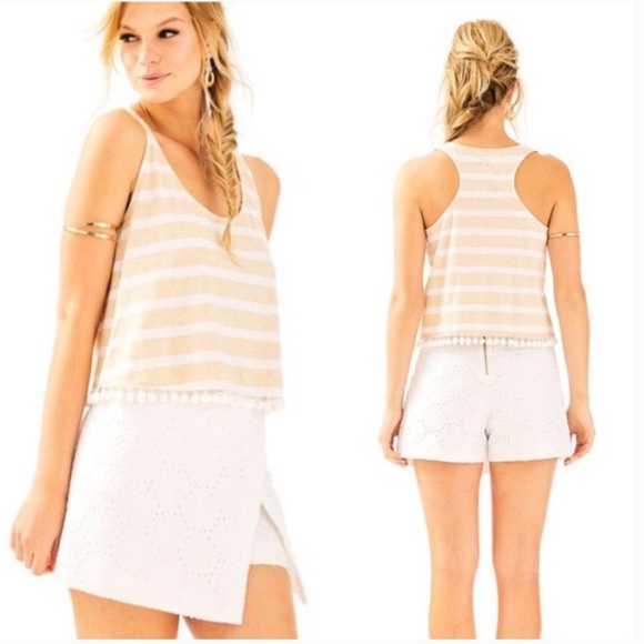 NWT Lilly Pulitzer Marii seashell eyelet lace cotton skort skirt Resort White 2